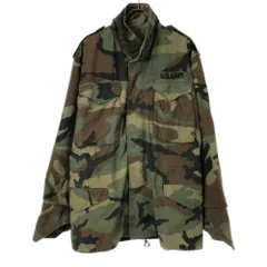 M-65 82年製 US実物 SCOVILL ZIP ウッドランドカモ 90s 米軍 U.S.NAVY SEABEES パッチ&刺繍 ウッドランドカモ M-65