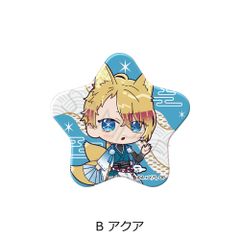 [Brand New, Official] [Oshi no Ko] Star-shaped Can Badge B Aqua Official Goods colleize