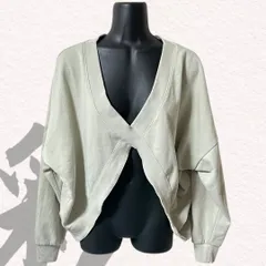 Ray Cassin レイカズン　カーディガン　クロスオーバー　グリーン　フリーサイズ