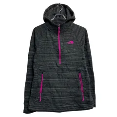 The north face ロゴスウェット パーカー ザノースフェイス レディース M ブラック ピンク アウトドア 古着卸 アメリカ仕入 a611-8360
