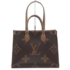 【 中古 美品 】ルイヴィトン LOUIS VUITTON トートバッグ ジャイアント モノグラム オンザゴーMM M45321 ブラウン Aランク イタリア製 レディース 2way ショルダーバッグ 通勤 通学 A4対応