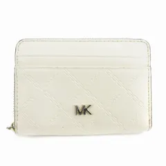 マイケルコース MICHAEL KORS 小銭入れ コインケース ロゴ ラウンドファスナー レザー アイボリー /AE ■GY18