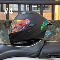 新品 カーボン柄 ダブルシールド 内蔵サングラス フルフェイス