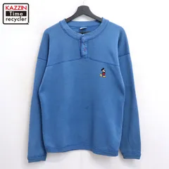 80s USA製 vintage Disney ミッキーマウス Mickey Mouse ヘンリーネック スウェット トレーナー メンズ 表記Mサイズ