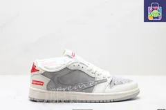 全新未使用ナイキ 逆スウッシュ Travis Scott x エアジョーダン1 "リバースモカ" ローカット バスケットシューズ-WTO輸入1