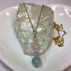 1602 脳を活性化✨️✨️ フローライトとペリドットネックレス