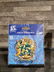 【在庫ラスト】激レア‼️ディズニーシー限定❗ ディズニー  15周年 記念  ピンバッジ