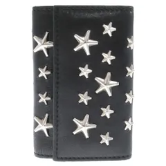 JIMMY CHOO (ジミーチュウ) NEPTUNE ネプチューン スター スタッズ カーフ レザー 6連 キーケース ブラックのサムネイル