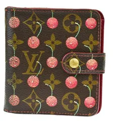 【希少・美品】ルイヴィトン チェリーウッド コンパクト モノグラム 箱付き ルイヴィトン｜ポルトフォイユ チェリーウッド コンパクトM61912