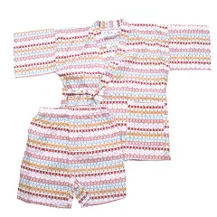 新品 子供甚平 110cm 120cm ピンク 子供用 部屋着 キッズ