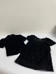 送料無料★L'EST ROSE レストローズ★ワンピーススーツ　半袖ジャケット　サイズ2 ブラック　#70714sgg