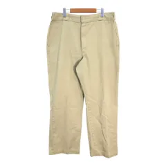 90年代 USA製 Dickies ディッキーズ 874 ワークパンツ 大きいサイズ ベージュ (メンズ W38 L29) 中古 古着 R7829