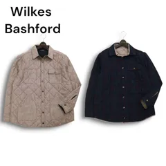 Wilkes Bashford タカキュー 秋冬★ 2WAY リバーシブル キルティング チェック 中綿 ジャケット Sz.XL メンズ 大きいサイズのサムネイル