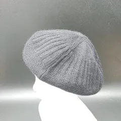 ◇ ⊇ override オーバーライド ニット生地 ベレー帽 ブラック サイズ58 レディース E  【1409100032802】