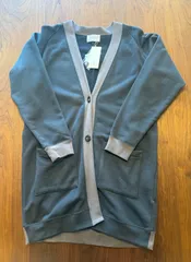 HUIS in house・ SW702 SUVINスウェットロングカーディガン（ダークグレー）