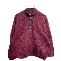 Champion ロゴ フリースジャケット Ｍサイズ チャンピオン ハーフジップ ボルドー 古着卸 アメリカ仕入 t2412-3157