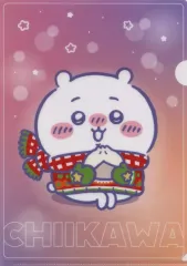 【中古】クリアファイル ちいかわ オリジナルA4クリアファイル 「セブンイレブン×ちいかわ なんか小さくてかわいいやつ あったまるね、きもち」 対象商品購入特典