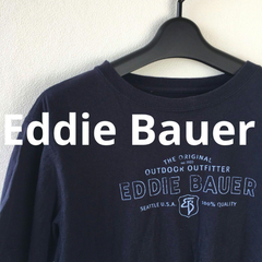 Eddie BauerロゴTシャツエディーバウアーアメカジオーバーサイズ
