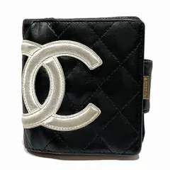 シャネル　CHANEL　カンボンライン　A26720　がま口　二つ折り財布　レディース