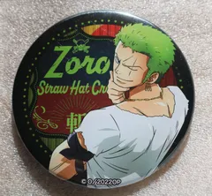 e□ONE PIECE□　ロロノア・ゾロ　振り向き　缶バッジ