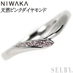 NIWAKA 俄 ダイヤモンド 0.23ct D-VVS2-3EX リング 唐花 Pt950 - 指輪
