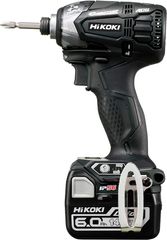 【極美品】	HIKOKI コードレスインパクトドライバー WH14DDL2 2LYPK(B) ストロングブラック