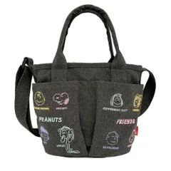 ☆ DarkGray ☆ ルートート　ROOTOTE　 8422　IP.BR.ホ゜ケッツ.Peanuts-0C ルートート スヌーピー ROOTOTE 8422 ショルダーバッグ ミニショルダーバッグ 斜めがけバッグ ミニトートバッグ バケツ型 SNOOPY