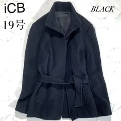 ICB　大きいサイズ　トール　19号　テーラードジャケット　日本製　黒　毛