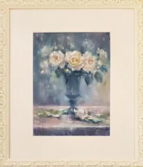 印象派　肉筆画　【薔薇】直筆さいんあり 印象派 肉筆画 【薔薇】直筆さいんあり - メルカリ