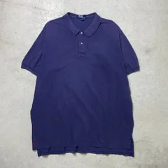 90年代 USA製 Polo by Ralph Lauren ポロバイラルフローレン ポロシャツ 鹿の子 メンズ2XL相当 【SS2506】