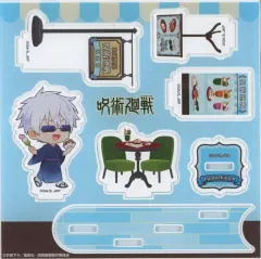 【中古】アクリルスタンド・アクリルパネル 五条悟 ミニアクリルジオラマ 「呪術廻戦 第2期×TOWER RECORDS CAFE 第2弾 渋谷事変」