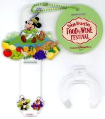 【中古】ぬいぐるみ ぬいぐるみバッジスタンド 「東京ディズニーシー・フード＆ワイン・フェスティバル」 東京ディズニーシー限定