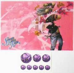 [중고] 데스크 매트 G 자이로 (핑크) 비주얼 데스크 매트 & 스티커 [이치 반 쿠지 조조의 기묘한 모험 Part7 스틸 볼 런] I상