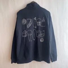 【男女兼用】グラニフ　はらぺこあおむし　エリックカール　ハーフジップ　スウェット　L  ネイビー　コットン