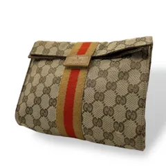 良品 2019 GUCCI クラッチバッグ シェリーライン ggキャンバス