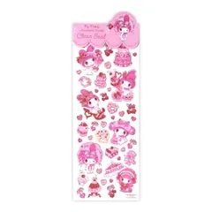 【メール便】マイメロディ シールシート クリアシール サンリオ クローズピン 手帳デコ DECOシール キャラクター ガーリーイラスト グッズ 