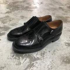 ディオールオムDiorHOMME レザーシューズ25.5黒革 エディ