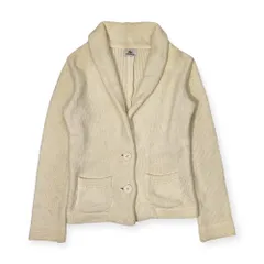 LACOSTE ラコステ ショールカラー ニット カーディガン ジャケット 42/アイボリー レディース