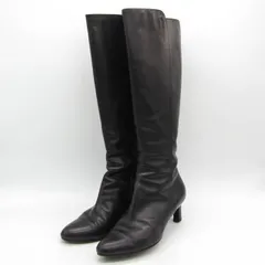 サルヴァトーレフェラガモ ブーツ ブランド シューズ 靴 イタリア製 黒 レディース 7サイズ ブラック Salvatore Ferragamo 【中古】