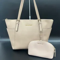 ▪️MICHEAL KORS マイケルコース トートバッグ ポーチ付き ピンクベージュ レディース