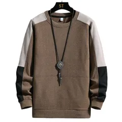 トレーナー メンズ 長袖Tシャツ メンズウェア スウェット プルオーバー 大きいサイズ カジュアル 丸首 快適 柔らかい肌触り ゆったり 上着 春秋冬