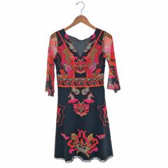 ※なお pas de calais キュプラスパン ワンピース Pas de calais パドカレ ロング キュプラコットンボイルプリント