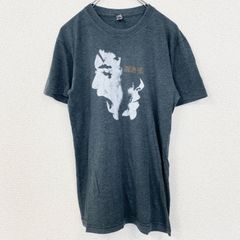 古着 used　半袖バンドプリントTシャツ　Handsome Furs　レトロデザイン　クルーネック　ダークグレー　Sサイズ