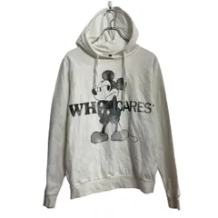 Disney キャラクタースウェット パーカー ディズニー S ホワイト プルオーバー レディース 古着卸 アメリカ仕入 a612-8253のサムネイル