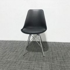 美品】シェルチェア リプロダクト（ブラック）DSR ワイヤーベース 1脚