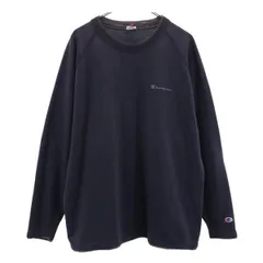 チャンピオン 90s 長袖 Tシャツ ネイビー系 Champion ロンT ロゴ刺繍 オールド ヴィンテージ メンズ 【中古】  【230912】