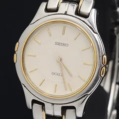 腕時計メンズ電池交換済みセイコーSEIKOドルチェ5E31-6E10