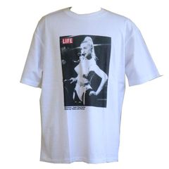 マドンナ Madonna 半袖Tシャツ SCREENSTARS（スクリーンスターズ） ホワイト 白色　Madonna;Jean Paul Gaultier Photo by Time Life Picutures　プリント