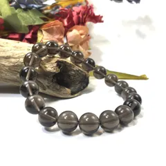 スモーキークォーツ パワーストーン ブレスレット 10mm 天然石   / メンズ レディース 男性 女性 幸運 厄除け 魔除け お守り (シンプル)☆