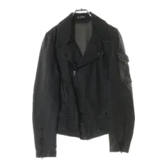 ラフシモンズ　シャツドッキング　テーラードジャケット　切り替え　ブラック Com2ons Code】ラペル切替ジャケット セットアップ対応